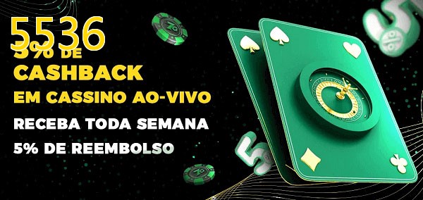 Promoções do cassino ao Vivo 5536